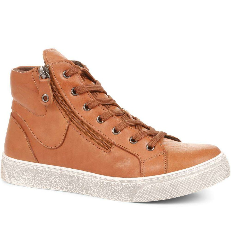 Women'S * | Bellissimo Leather High-Top Trainers Beluluta35013 / 322 284