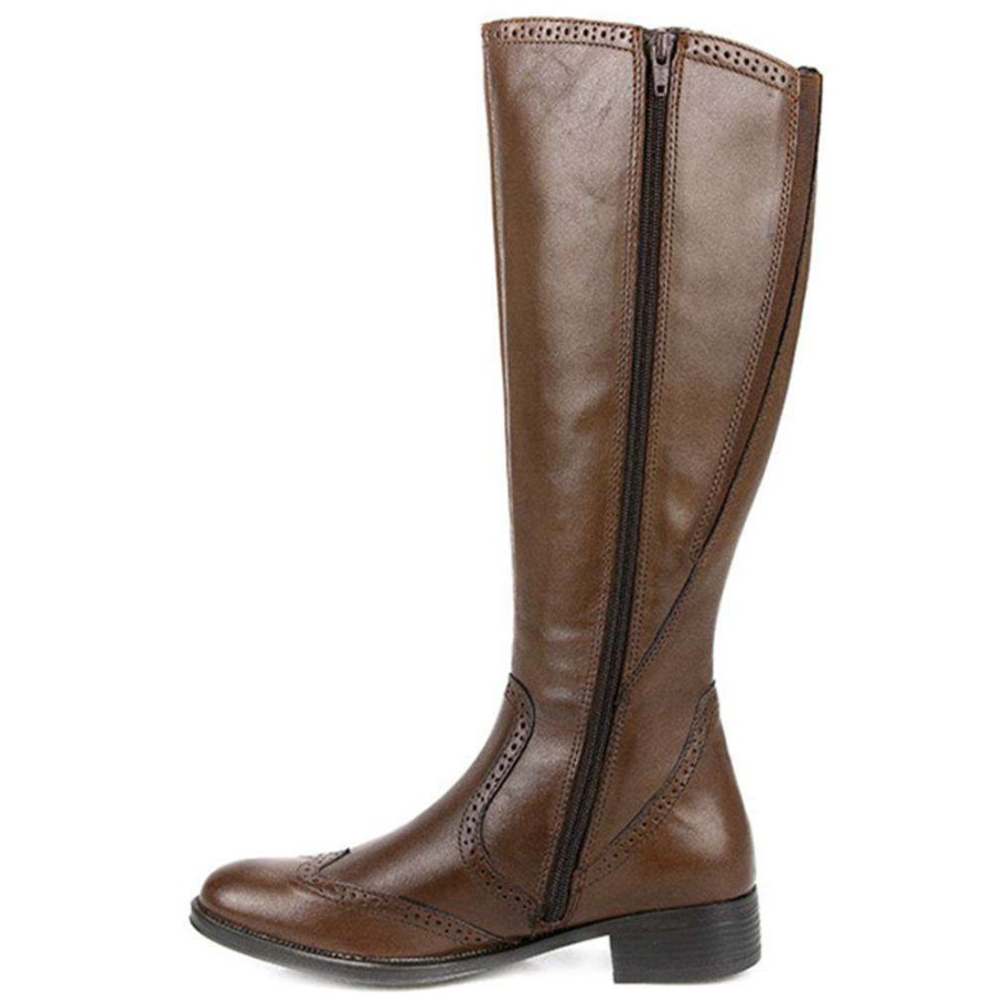 Women'S * | Pavers Leather Knee High Boot Trivi24501 / 308 630 Tan