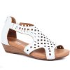 Women'S * | Pavers Women'S Leather Sandals Zyn33007 / 320 110 White