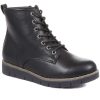 Women'S * | Pavers Faux Leather Lace Up Boots Wbins34139 / 320 799 Black