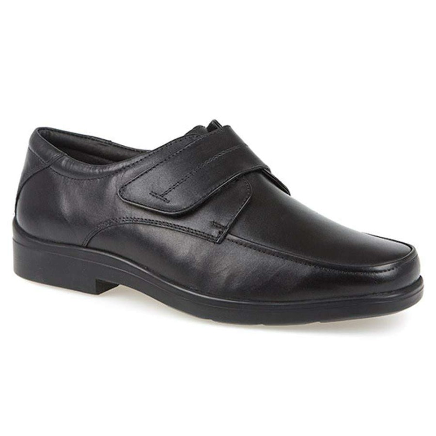 Women'S * | Pavers Wide Fit One-Touch Leather Shoes Kamp1906 / 301 198 Black