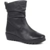 Women'S * | Pavers Leather Slouch Effect Calf Boot Rnb30007 / 316 689 Black