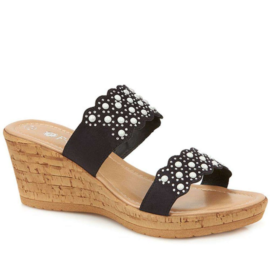 Women'S * | Pavers Embellished Mules Fad27000 / 312 007 Sandals Black