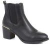 Women'S * | Bellissimo Block Heel Chelsea Ankle Boots Belwoil34021 / 320 405 / 320 405 Black