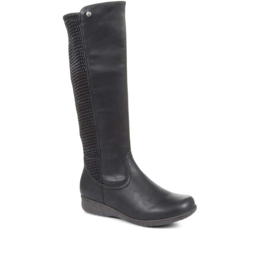 Women'S * | Pavers Knee High Boots With Stretch Calf Wbins34147 / 320 784