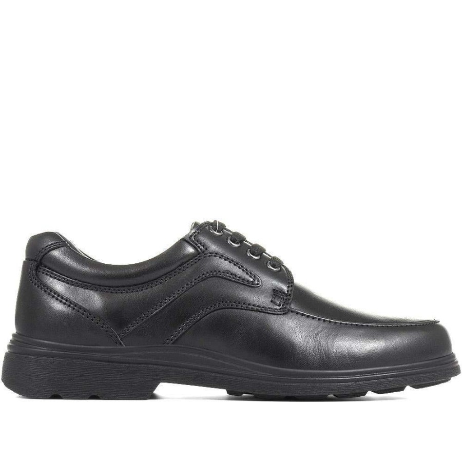 Women'S * | Pavers Wide Fit Leather Lace-Up Shoes Kem35004 / 322 311 Black