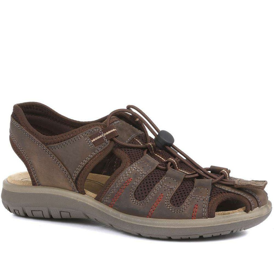 Men'S * | Pavers Flexible Slip-On Sandals Ddin35001 / 321 528 Brown