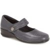 Women'S * | Pavers Shoes Wide Fit Leather Mary-Jane Shoe Kf28016 / 313 208 Grey