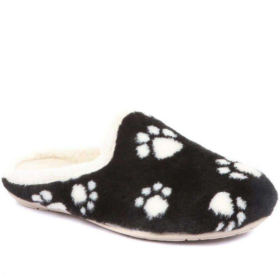 Women'S * | Pavers Paw Print Mule Slippers Relax34005 / 320 666