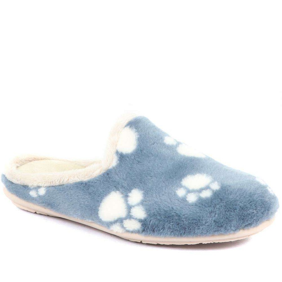 Women'S * | Pavers Paw Print Mule Slippers Relax34005 / 320 666