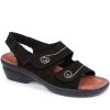 Women'S * | Pavers Sandals Fully Adjustable Sandal Poly29006 / 315 358 Black